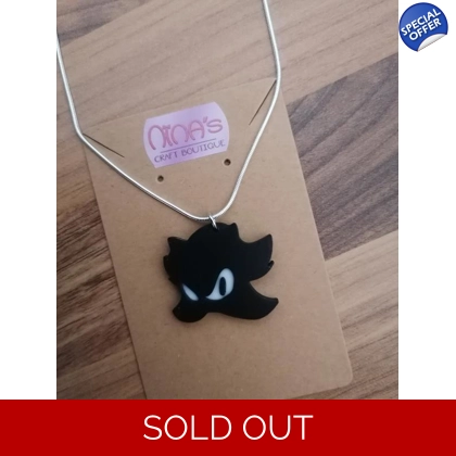 Sonic the Hedgehog ( Shadow ) Necklace 3D Printed